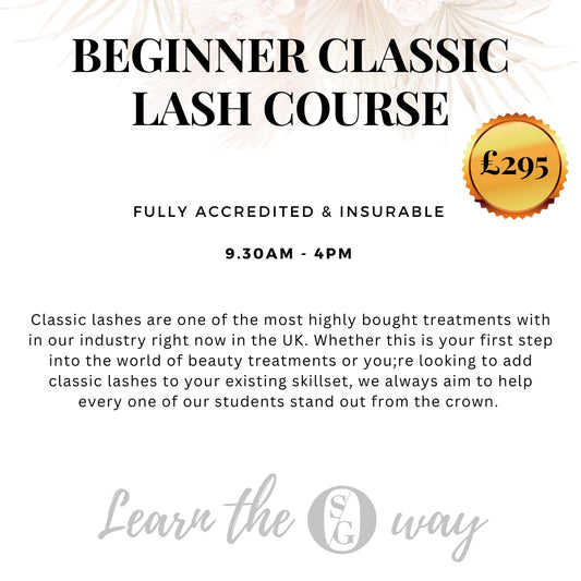 ACCREDITED BEGINNER CLASSIC LASH COURSE